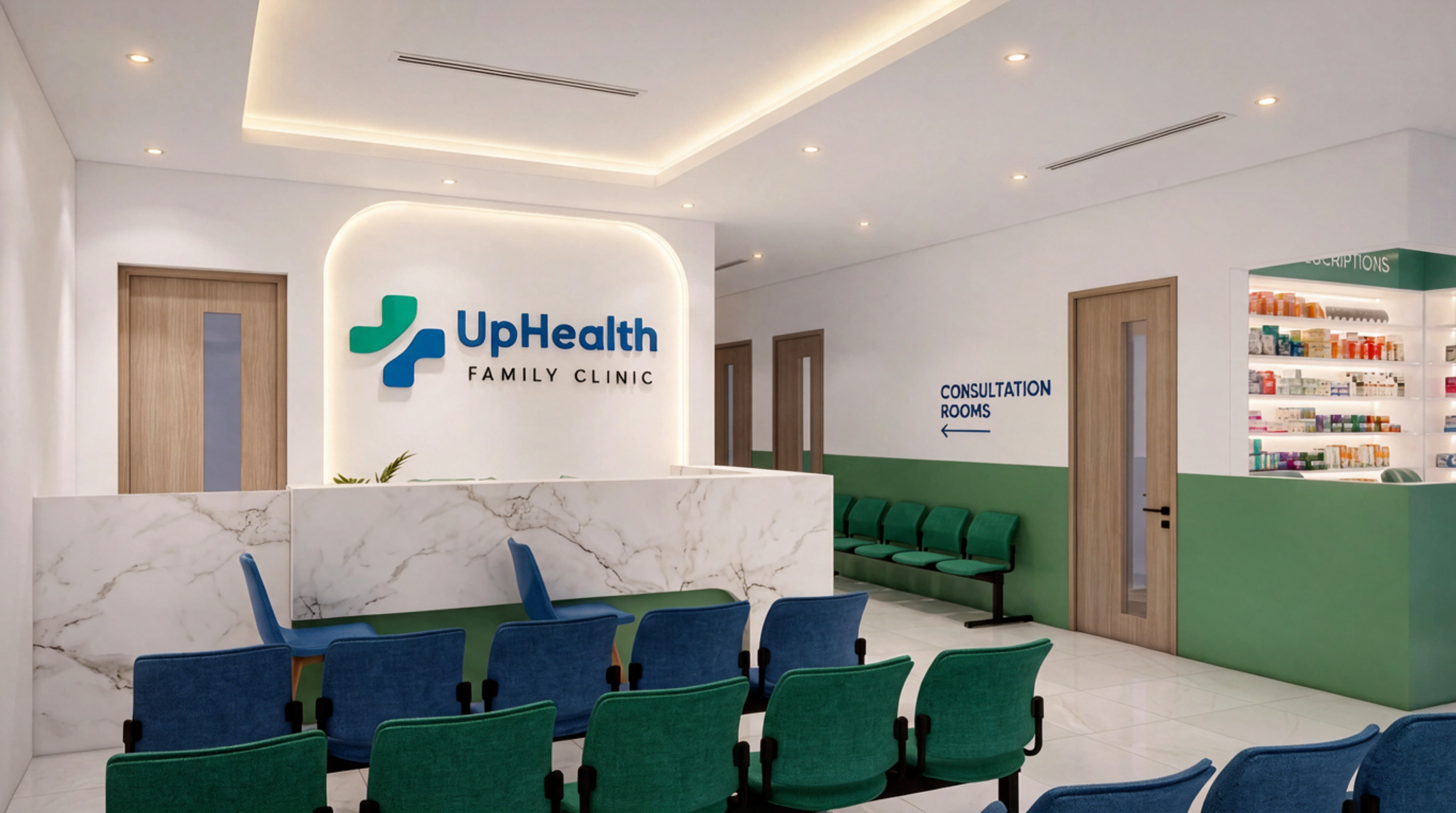 A patient working through their exercises with an UpHealth therapist